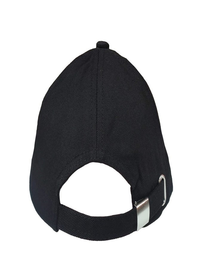 NESVIB Unisex Cotton Cap (BaseballCapPlain_Black_Free Size) - Image 5