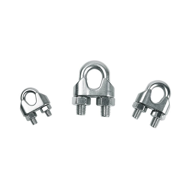 lasenersm 6 Pieces M6 Stainless Steel Wire Rope Cable Clip Clamp 1/4" Wire Rope Cable Clip - Image 2