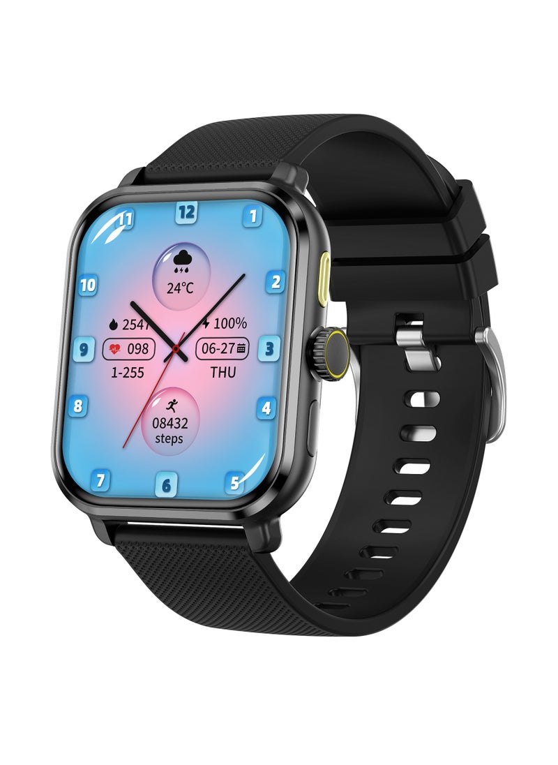 GULFLINK IP68 Waterproof 2024 M12 Health Monitoring GPS Smart Watch Multi-Locomotion Mode Multilingual Pedometer Smart Watch- Black  - Image 1