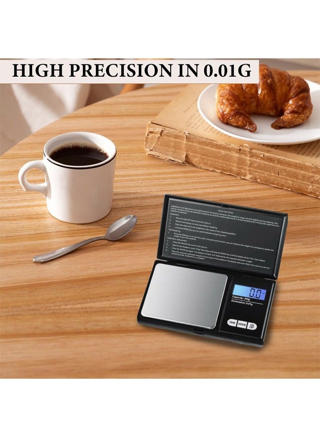 Digital Gram Scale, 1kg 0.01g/0.001oz Weight Scale Gram and Ounce, Electronic Smart Mini Pocket Scale, for Grain, Gold, Jewelry, Power, LCD Display, Tare, Auto Off - Image 4