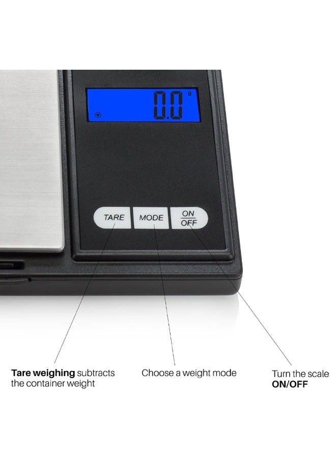 Digital Gram Scale, 1kg 0.01g/0.001oz Weight Scale Gram and Ounce, Electronic Smart Mini Pocket Scale, for Grain, Gold, Jewelry, Power, LCD Display, Tare, Auto Off - Image 5