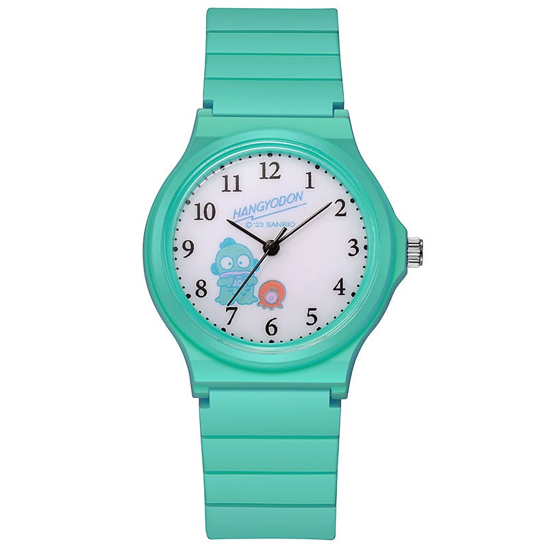 New Sanrio Cartoon Kids Watch Cute Silent Quartz Mint Green  - Image 1