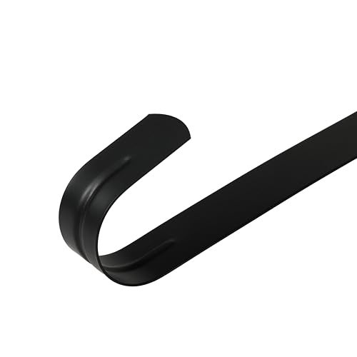 Aeranto Wreath Hanger for Front Door, Slim Over The Door Hook, Easy to Use and Reusable Holiday Wreath Holder for Christmas, Thanksgiving, Halloween and Daily Décor(15" Black, 1) - Image 4