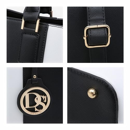 Dasein Satchel Purse Handbag for Women Large Shoulder Work Tote Bag With Matching Wallet - Image 4