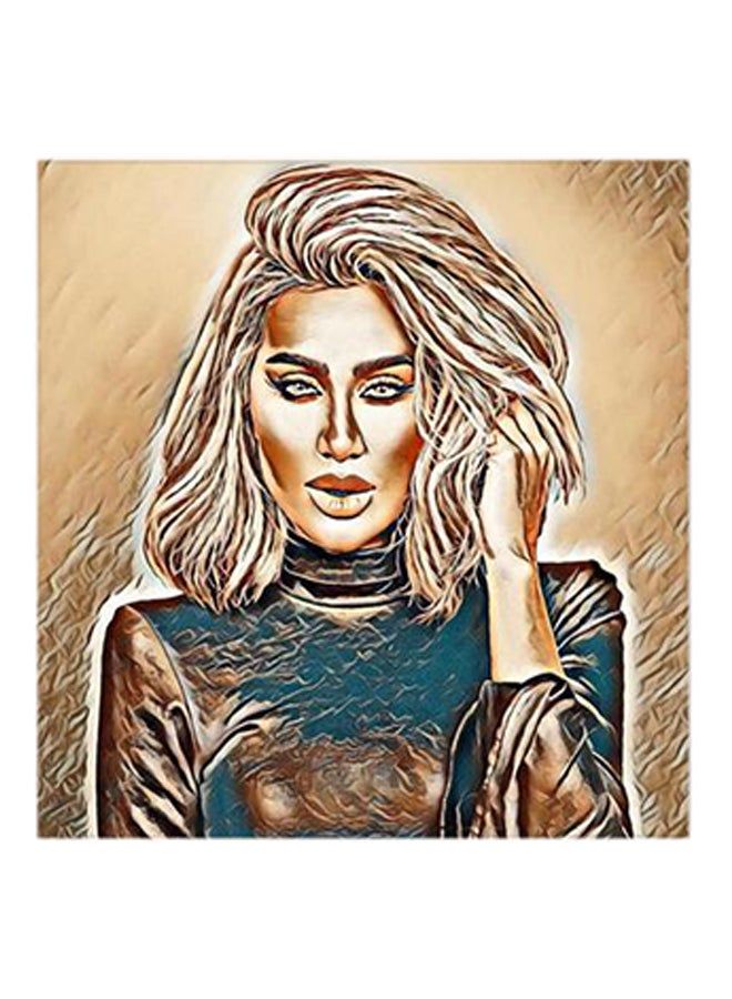 RYN Maya Diab MDF Wall Art Multicolour - Image 1