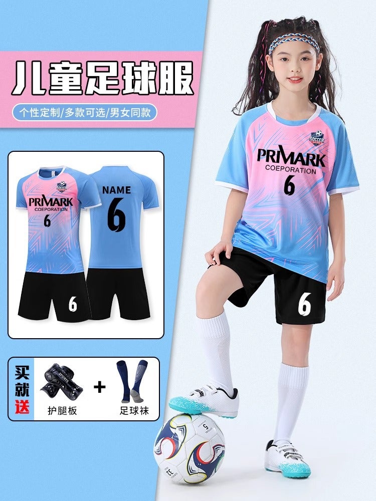 [Feidun Factory Store] Children'S Football Clothes Suit Men'S And Women'S Football Quick-Dry Training Competition Sports Clothes - Image 2