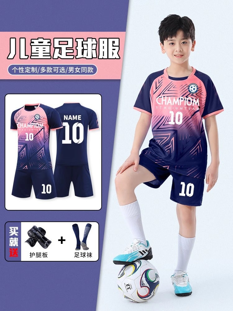 [Feidun Factory Store] Children'S Football Clothes Suit Men'S And Women'S Football Quick-Dry Training Competition Sports Clothes - Image 3