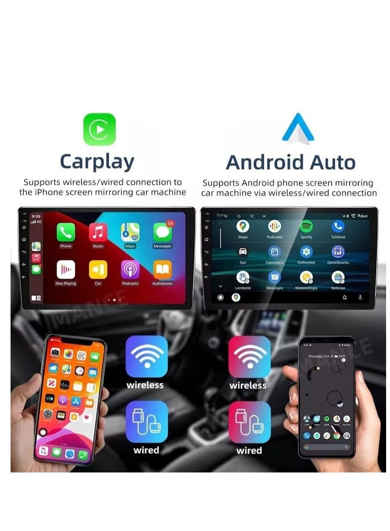 ستيريو سيارة أندرويد لشركة هيونداي سانتا في 2006 2007 2008 2009 2010 2011 2012 2 جيجابايت رام 32 جيجابايت روم 9 بوصة يدعم أبل كاربلاي، ميرورلينك واي فاي بي تي، شاشة لمس IPS مع كاميرا AHD متضمنة - Image 4