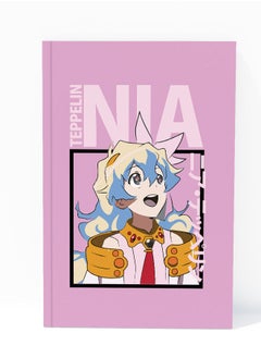 Gurren Lagann A5 Notebook Nia Teppelin A5 Size Soft Bind Notebook Gurren Lagann Soft Bind Notebook Tepperin Waifu Anime-Tengen Toppa Gurren Lagann