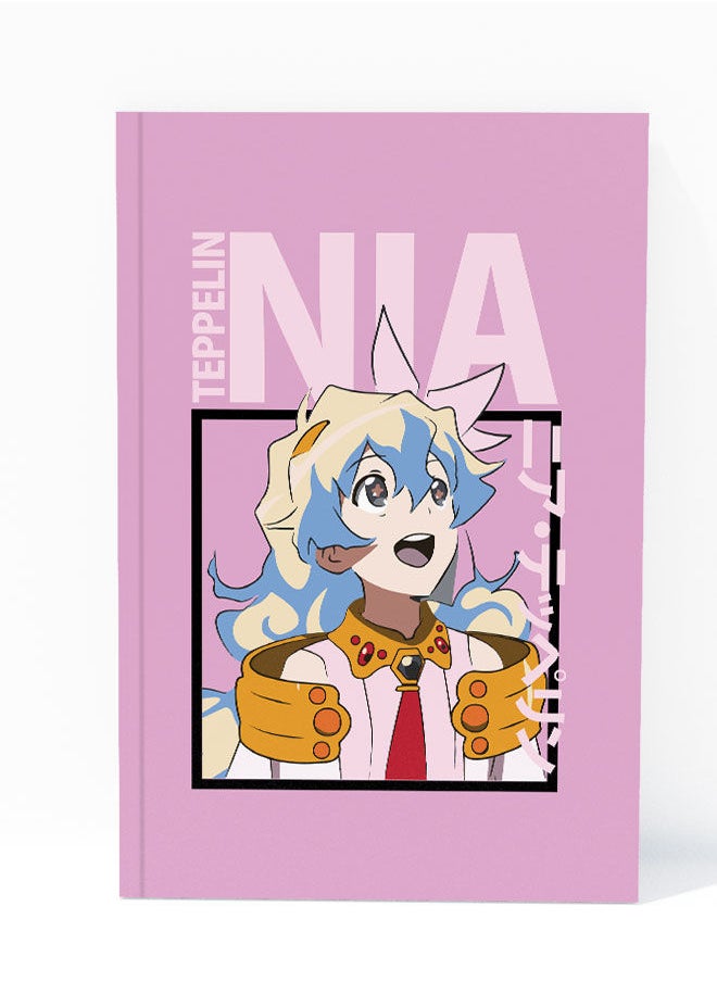 LIT - Gurren Lagann A5 Notebook Nia Teppelin A5 Size Soft Bind Notebook Gurren Lagann Soft Bind Notebook Tepperin Waifu Anime-Tengen Toppa Gurren Lagann - Image 1