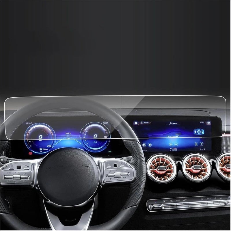 For Benz For EQB 2023 Car Stickers Screen Protector Navigator Display Tempered Glass Protective Film Screen Protector (HD 23 L) - Image 1