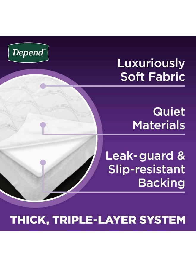 Depend Underpads, Disposable Incontinence Bed Pads for Adults, Slip Resistant, 36"x 21", 24 Count (2 Packs of 12) (Packaging May Vary) - Image 5