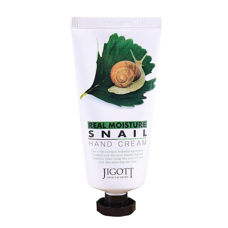Real Moisture Snail Hand Cream 100ml338floz  Excellent Hydration Hand Cream Snail