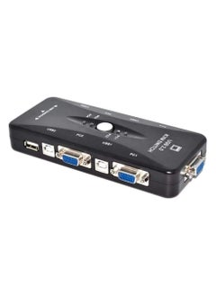 Generic 4-Port USB 2.0 KVM Switch compatible with computer monitor, video sharing screen, keyboard and mouse.  - Image 2