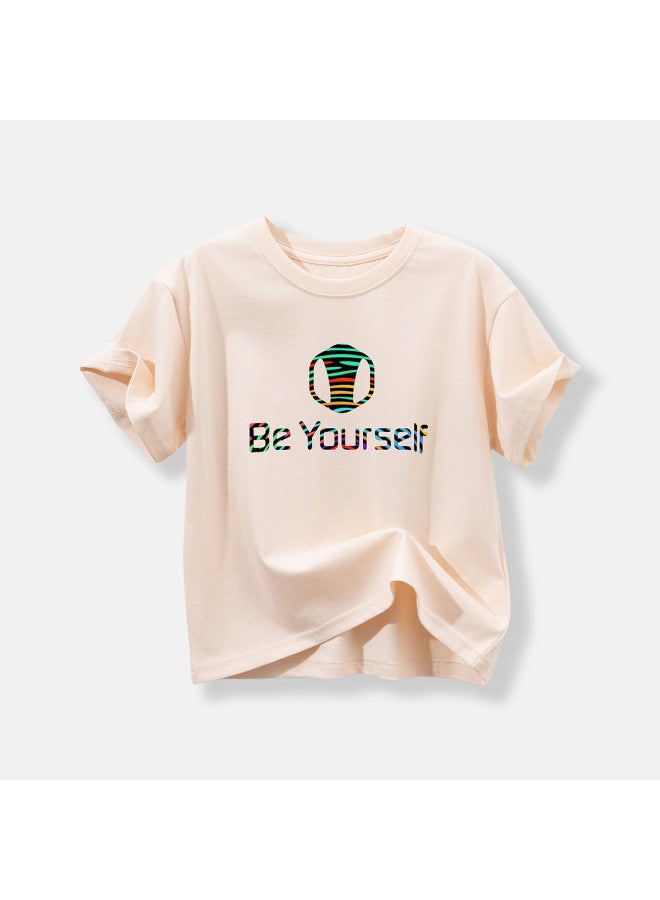 Bumblebee Boys' T-shirt Short Sleeve 2025 Summer New Collection breathable & Versatile Top For Big Kids solid Color Casual Tee Trendy Children's Wear - Image 2