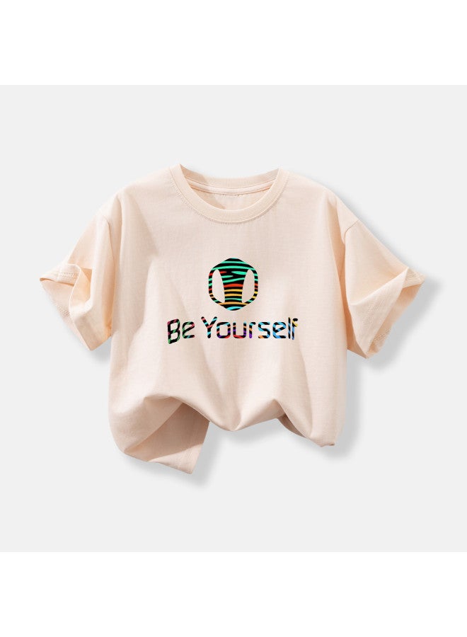 Bumblebee Boys' T-shirt Short Sleeve 2025 Summer New Collection breathable & Versatile Top For Big Kids solid Color Casual Tee Trendy Children's Wear - Image 3