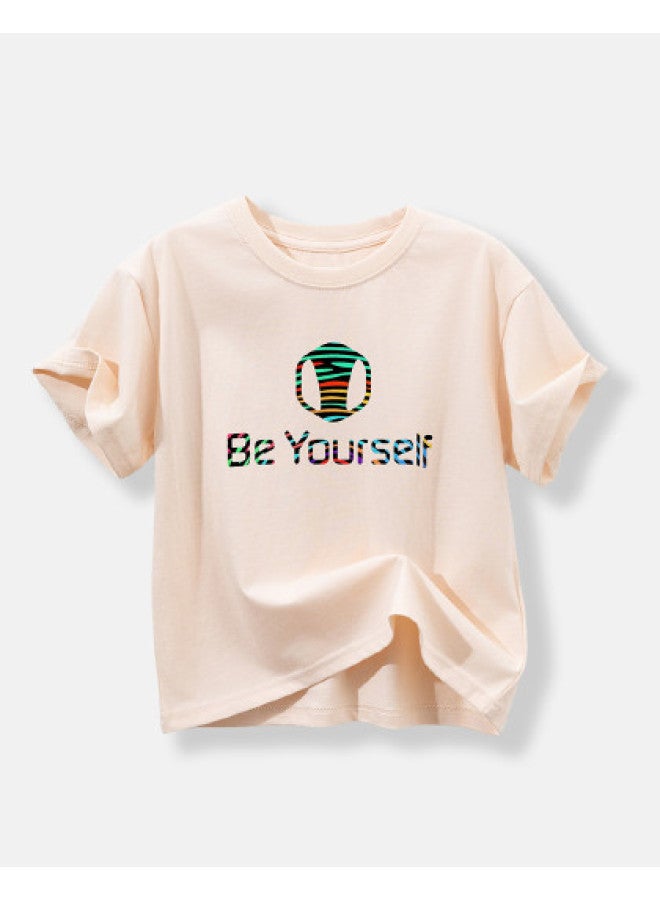 Bumblebee Boys' T-shirt Short Sleeve 2025 Summer New Collection breathable & Versatile Top For Big Kids solid Color Casual Tee Trendy Children's Wear - Image 1