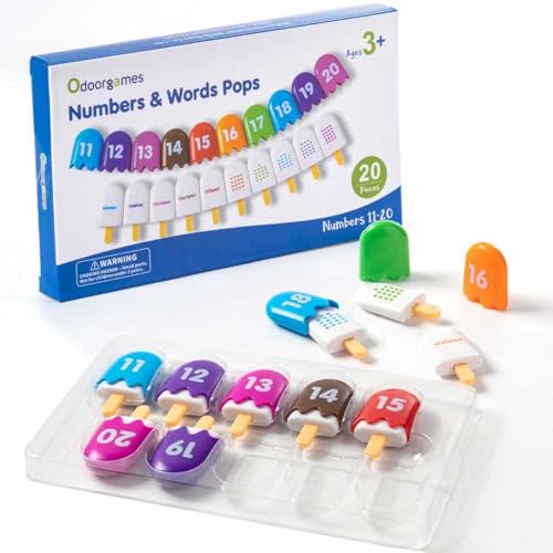 Odoorgames Mini Number Pops 1120 Number Learning ToysToddler Counting Color Matching Toys for Kids - Image 1