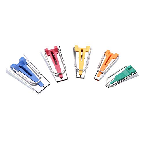 Hilitand 5pcs Bias Tape Makers Set Fabric Tape Maker Tool Set DIY Sewing Quilting Bias Binding Maker 6MM/9MM/12MM/18MM/25MM - Image 1