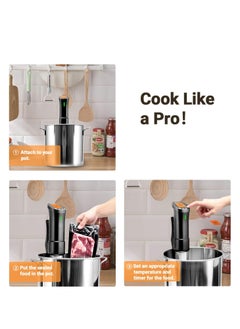 INKBIRD INKBIRD Culinary Sous Vide ISV-200W Wi-Fi Precision Cooker Immersion Circulator with Stainless Steel Components  - Image 3