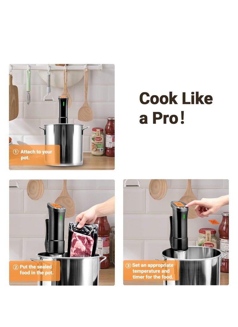INKBIRD - INKBIRD Culinary Sous Vide ISV-200W Wi-Fi Precision Cooker Immersion Circulator with Stainless Steel Components - Image 1