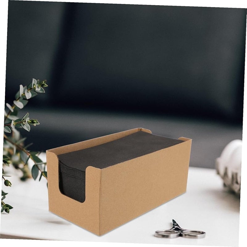 50 قطعة مناديل سوداء يمكن التخلص منها مكثفة لحفلات الزفاف والحفلات والفنادق والمطاعم - Image 4