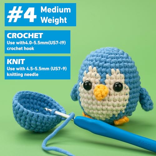 Coowayze Crochet Yarn for Beginners, Cotton Yarn for Crocheting, 3 Pack×1.8 oz Amigurumi Yarns with Easy-to-See Stitches and No Split, Worsted Medium # 4 Yarn, Cotton-Nylon Blend,Thick & Soft - Image 4