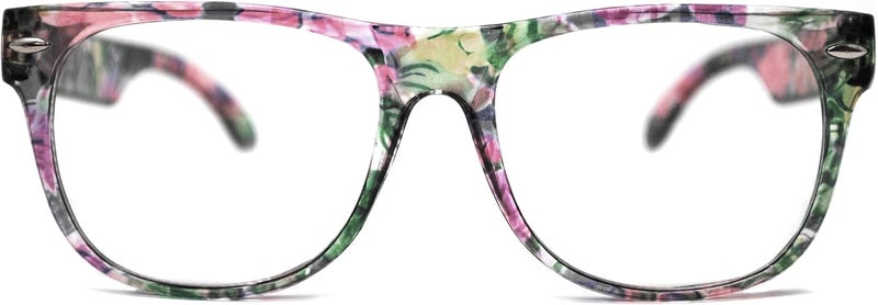 OWL Kids Clear Lens Glasses UV Protection for Children, Colorful Frames Fun Pretend Play Eyewear Non Prescription - Image 2