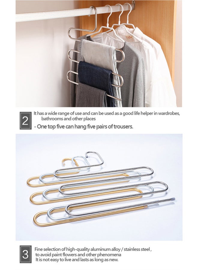 Stainless Steel Pents Hanger Silver 36x38cm - Image 3