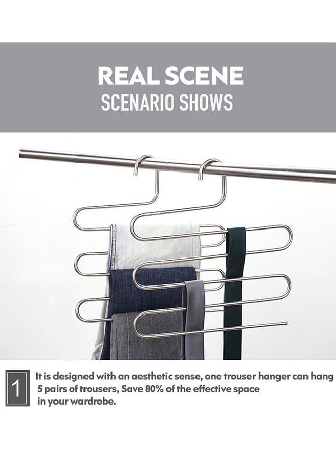 Stainless Steel Pents Hanger Silver 36x38cm - Image 4