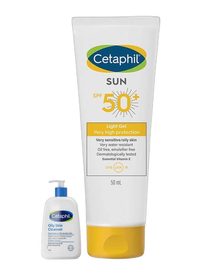 سيتافيل غسول للبشرة الدهنية من سيتافيل 236 مل مع جل واقي شمسي SPF 50+ خفيف 50 مل - Image 1