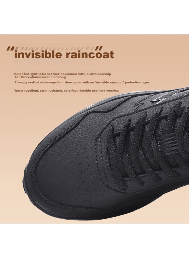 Lotto Men's Winter Casual Shoes Fleece Lined Warm Running Shoes Cushioned Rebound Sports Shoes 8837m Black Size 40 - Image 2