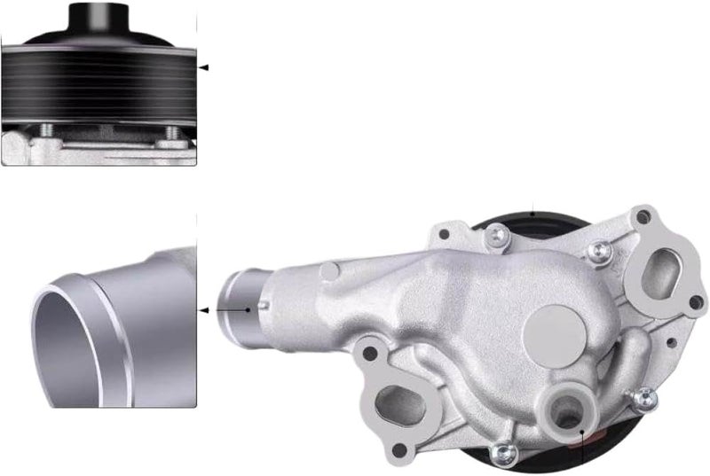 Water Pump LR033993 LR010801 LR029412 LR097165 LR073711 LR072642 Compatible With 5.0 XF XFR XJL XKRS 3.0L F-Pace - Image 4