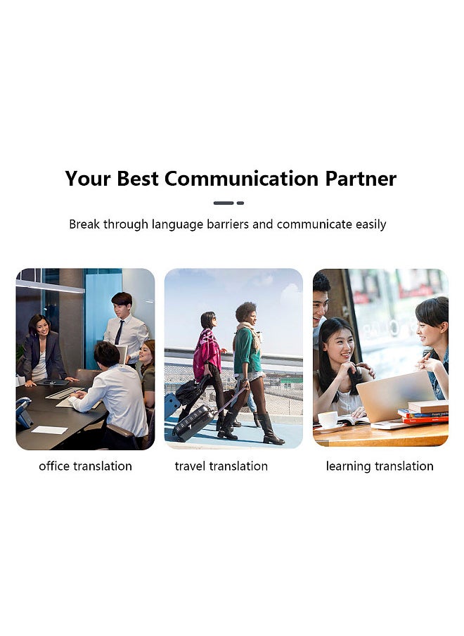 Generic - Intelligent Language Translator Tempered Glass Shell BT 4.2 70+ Languages Ultra Long Standby Chat & Dating & Text Translation - Image 1
