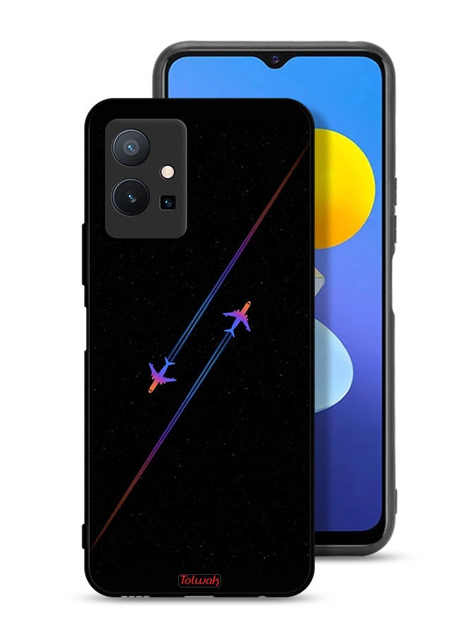 Tolwak Vivo Y75 5G Protective Case Cover Airplanes Art - Image 1