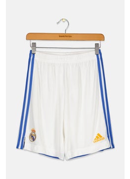 Adidas Kids Boy Sportswear Fit Real Madrid 21/22 Home Shorts, White Combo  - Image 1