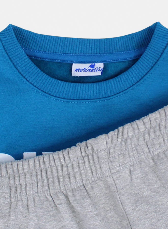 Boys Cotton Pajama Set – Dino Print - Image 3