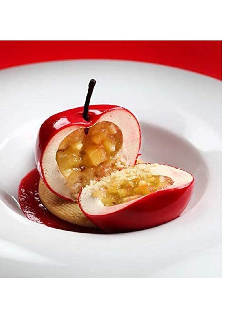 واي آند دي Silicone Molds Baking for Mousse Cake, 3D Dessert Pastry Truffle Pudding Jelly Cheesecake, Apple Shape, 8-Cavity - Image 3