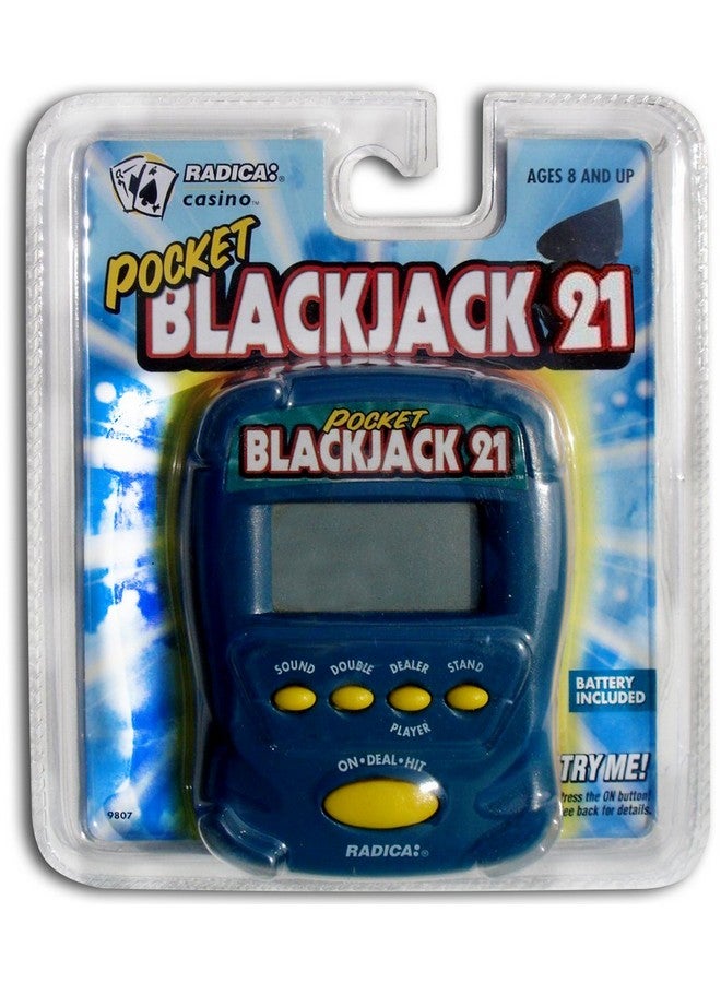 Radica Pocket Blackjack 21 Electronic Handheld Game (1997 Edition) - Image 2