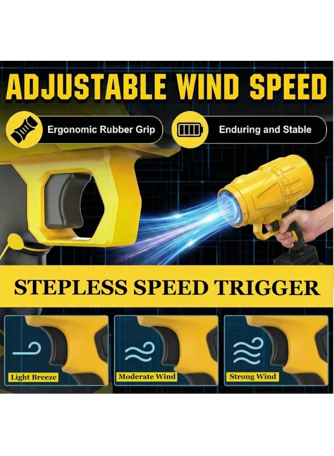 ZLH HITY Leaf Blower Cordless, 21V Electric Handheld Leaf Blower with 2 x 4.0Ah Batteries, 3 Extended Nozzle, Adjustable Speed, Lightweight Blower Portable Dust - Image 5