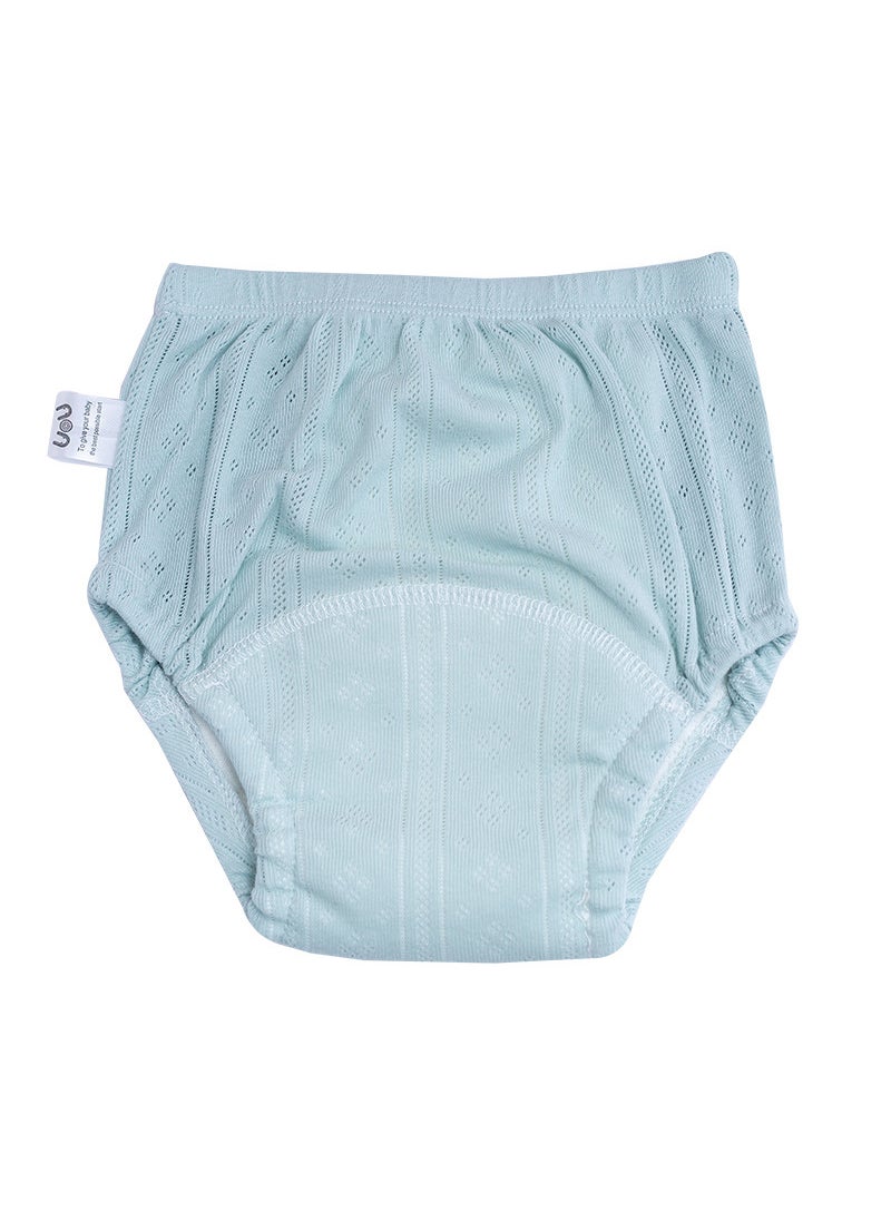 2024 Breathable Cotton Training Pants for Babies Light green 