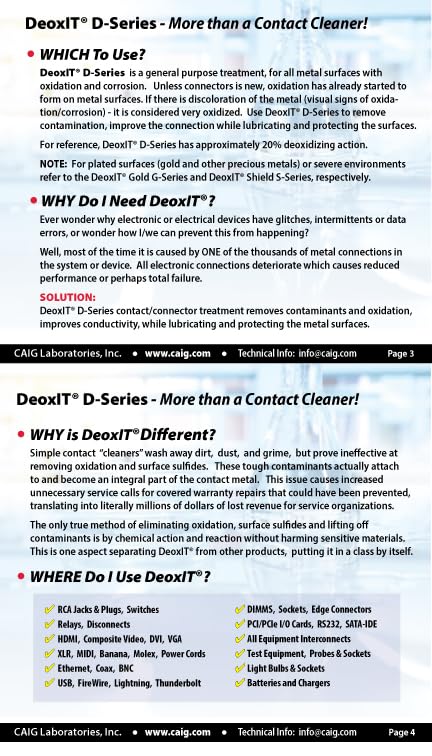 CAIG Laboratories DeoxIT D5S-6 Spray, More Than A Contact Cleaner, 142g, Integrated Straw, Pack of 1 - Image 3