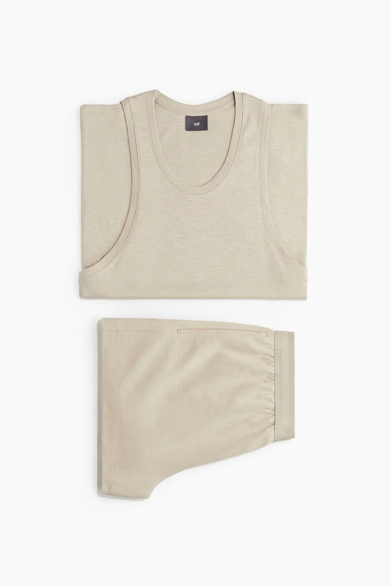 H&M Pyjama vest top and shorts