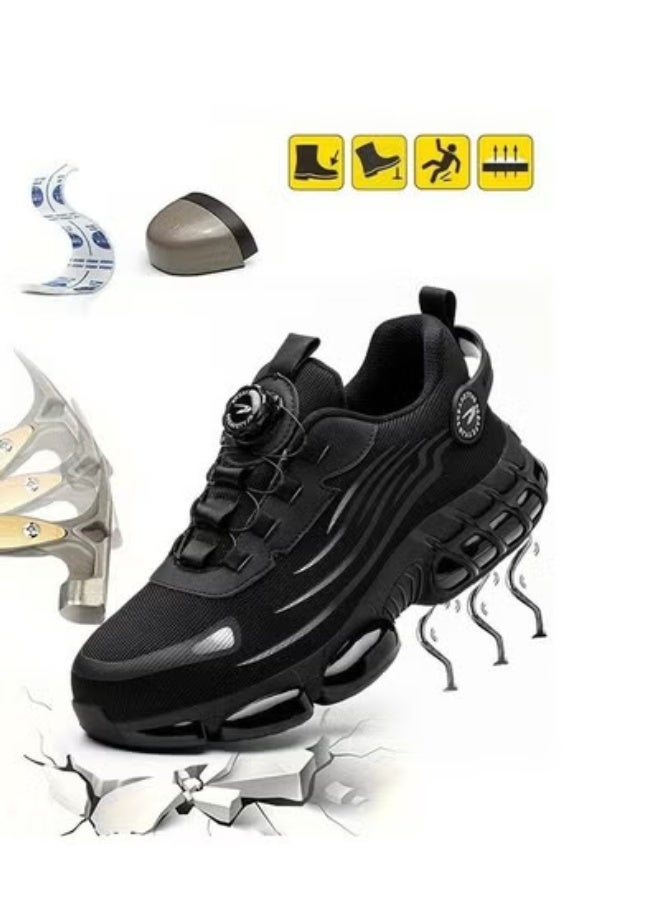 VICTGOAL Steel Toe Shoes for Men Lightweight Safety Shoes Comfortable Puncture Proof Slip On Indestructible Work Shoes - Image 1