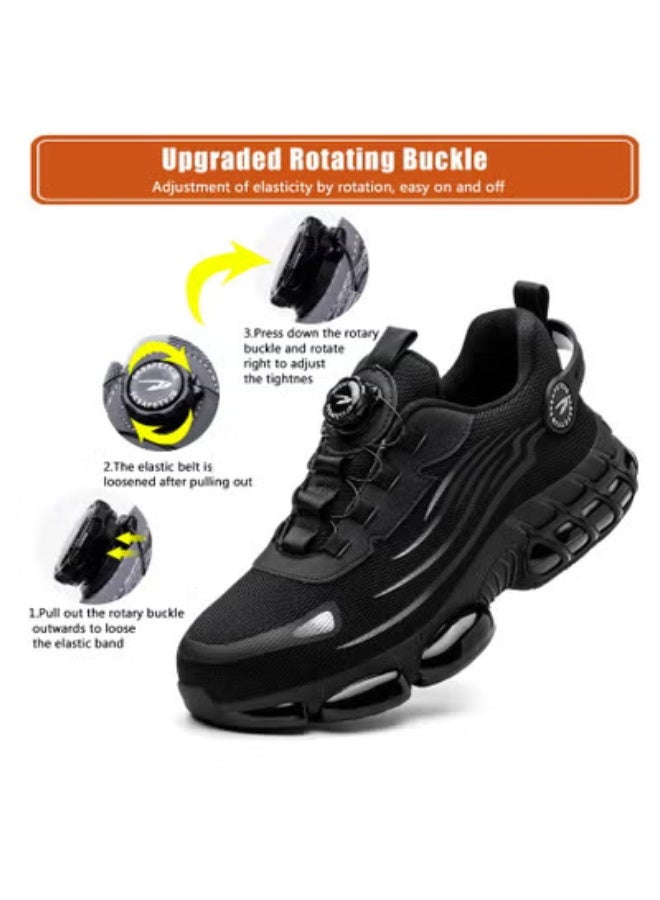 VICTGOAL Steel Toe Shoes for Men Lightweight Safety Shoes Comfortable Puncture Proof Slip On Indestructible Work Shoes - Image 5