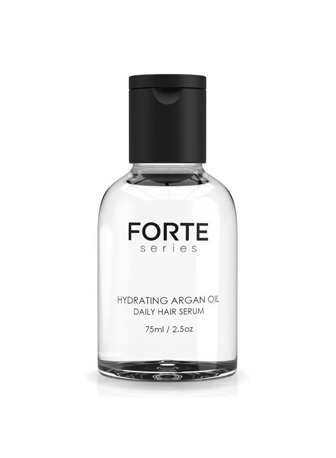 Alex Costa Hydrating Argan Oil Daily Hair Serum by Forte Series | Sulfate Free Argan Hair Oil for Men | Hair Serum for Dry Damaged Hair | Argan Hair Oil for Styling Hair, Shields Hair from Heat, (75 ml / 2.5 oz)  - Image 1