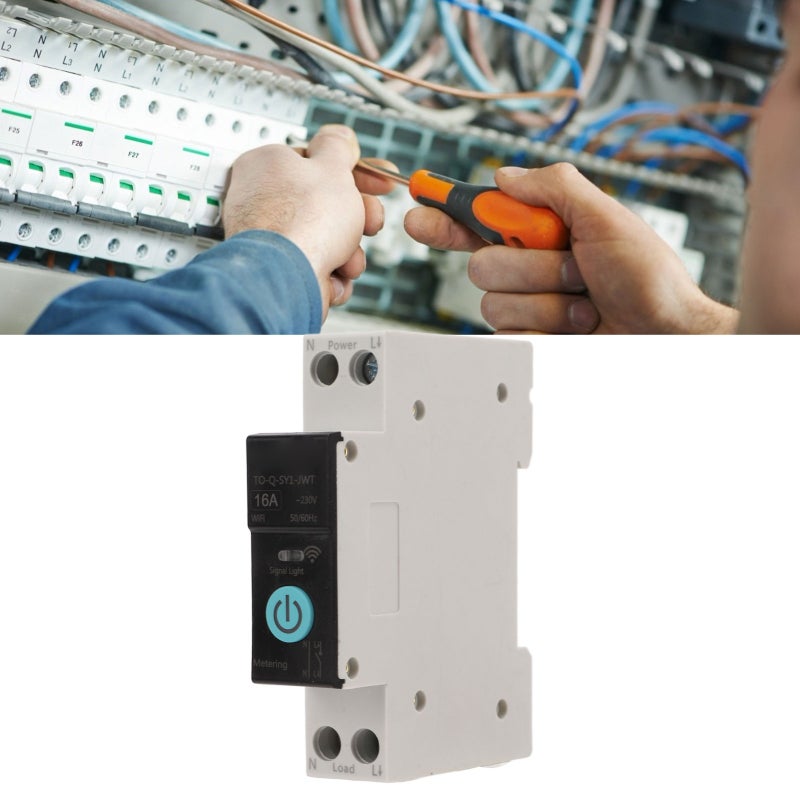 Smart Wifi Switch Din Rail Circuit Breaker - 3 Timing Modes Remote Monitoring Short Circuit Protection for Smart Home Household Appliances - Image 3