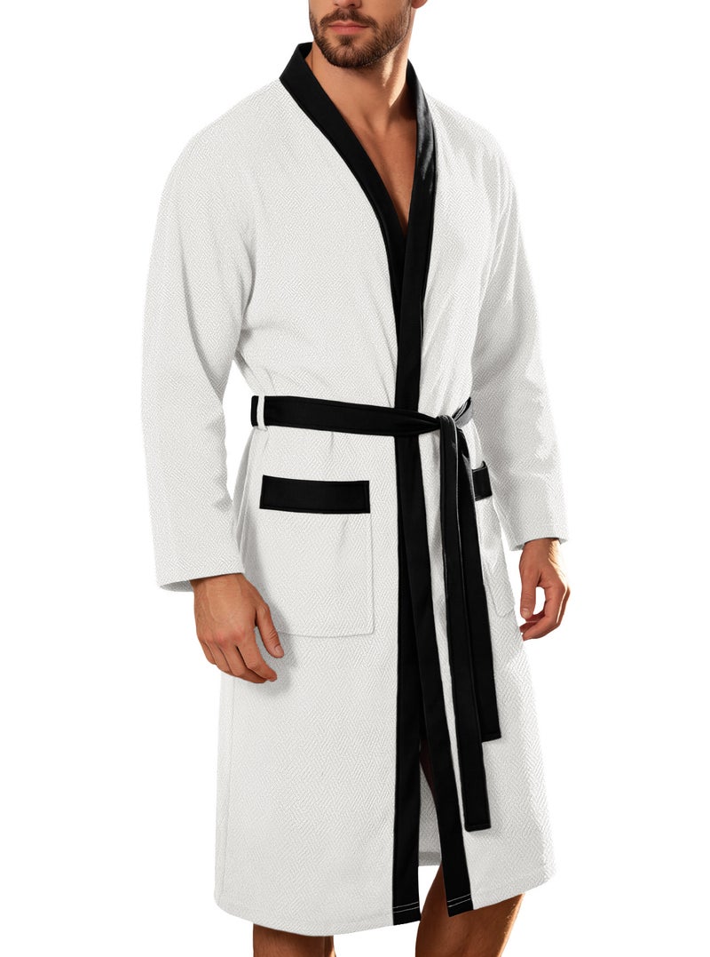 Terry Bathrobe Double Pocket Long