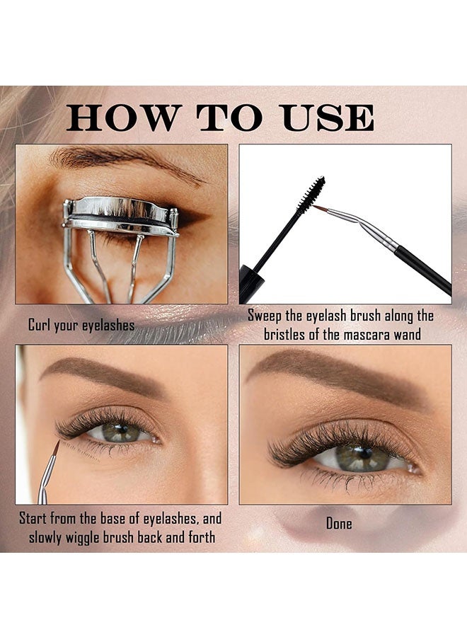 Folding Eyeliner Makeup Brush, Fine Bent Angled Eyeliner Gel Brushes, Eye Makeup Tool, Ultra Fine Slanted Flat Angle Eyeliner Tool for Beauty Cosmetic Tool - Image 4