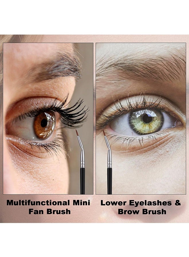 Folding Eyeliner Makeup Brush, Fine Bent Angled Eyeliner Gel Brushes, Eye Makeup Tool, Ultra Fine Slanted Flat Angle Eyeliner Tool for Beauty Cosmetic Tool - Image 3